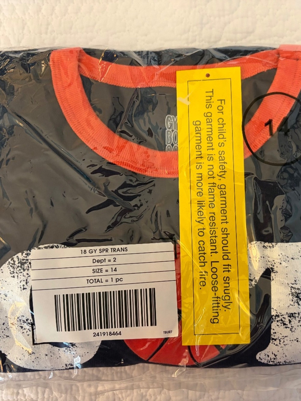 Gymboree Sz 14 Boys Basketball Pajama set NWT